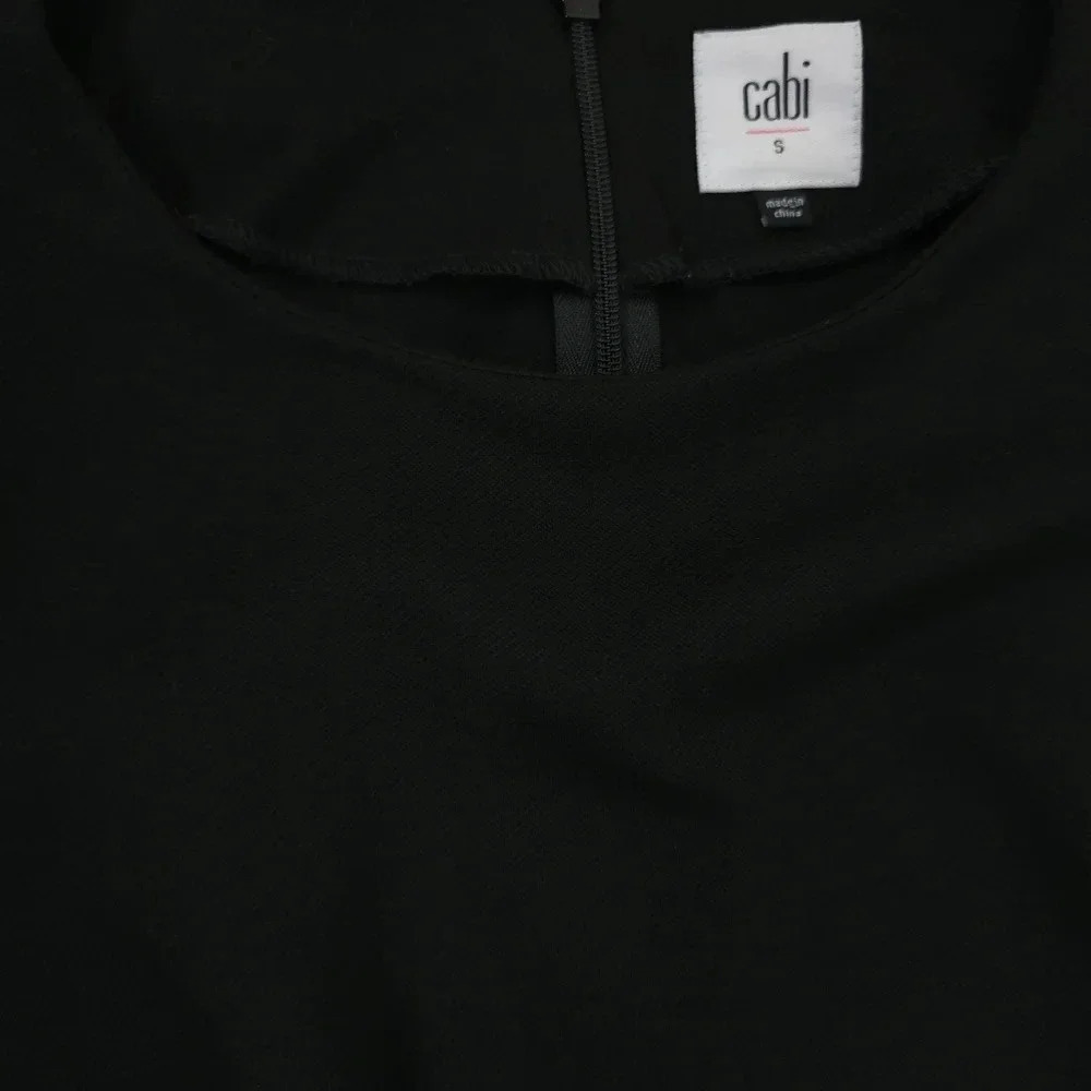 Cabi style 3232 Osaka utility top 3/4 sleeve blouse black - Picture 9 of 11